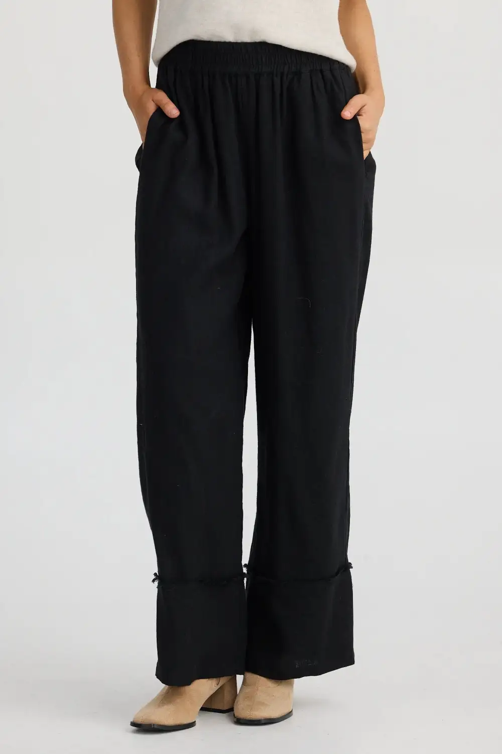 Smooth Drape Straight Pants