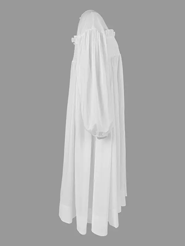 Women's Pleated Pocket Patchwork Mesh Midi Dress