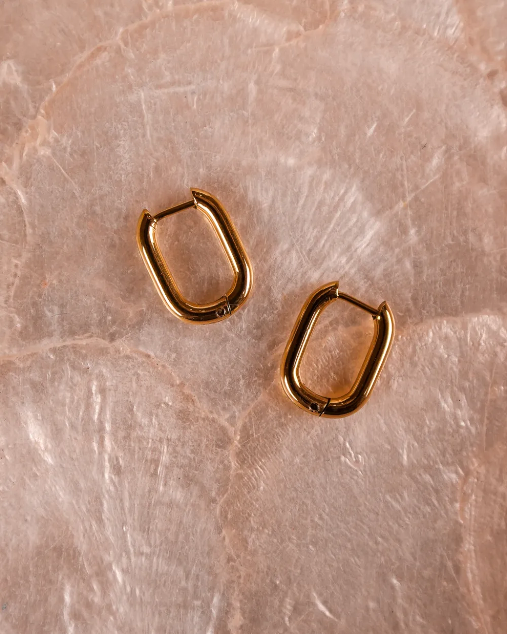 Layered Frame Drop Earrings