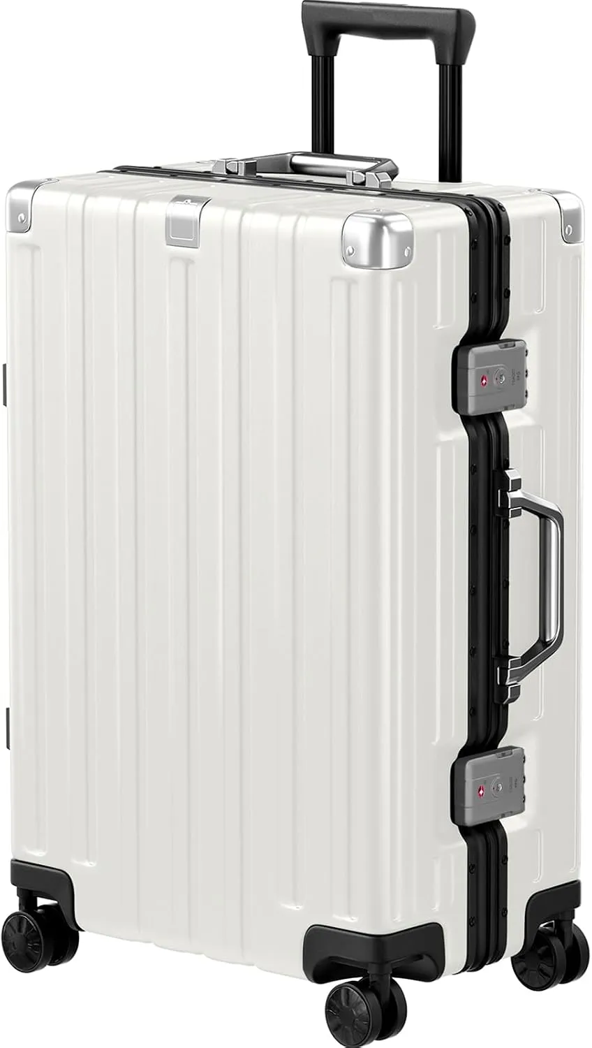 Zipperless Aluminum-Frame Hardshell Spinner Suitcase
