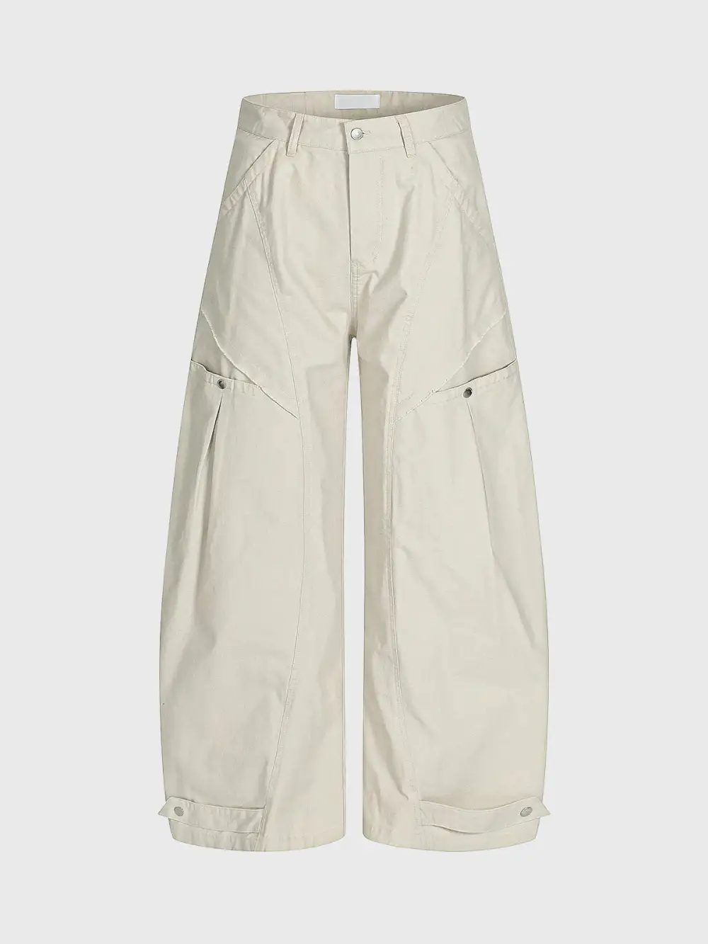 Casual Barrel-Leg Pants