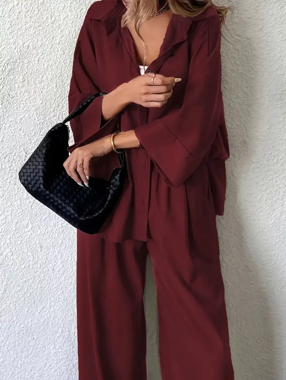 Relaxed Pants Two Piece Set