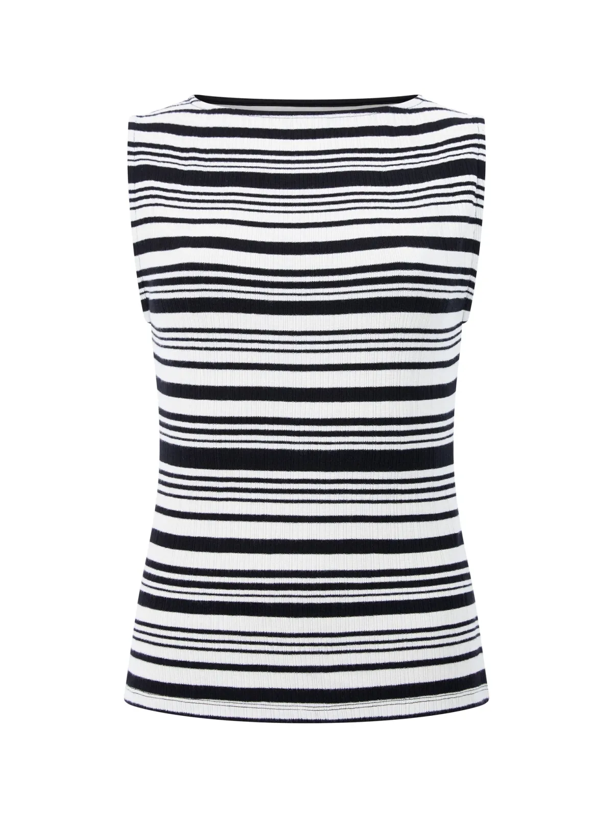 Stylish And Modern Sleeveless Striped Top