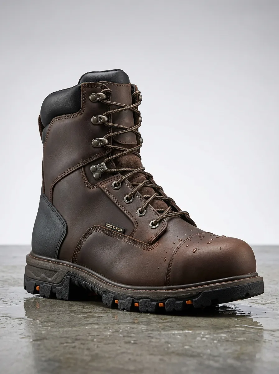 Clean-Look Construction Collection Men' Waterproof Work Boots