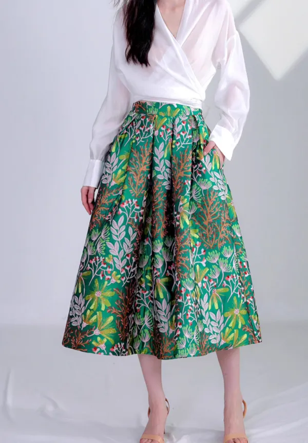 Urban Easy Everyday Casual Embroidered Skirt
