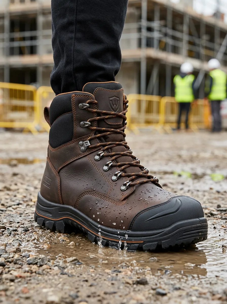 Core Construction Look Men' Waterproof Work Boots