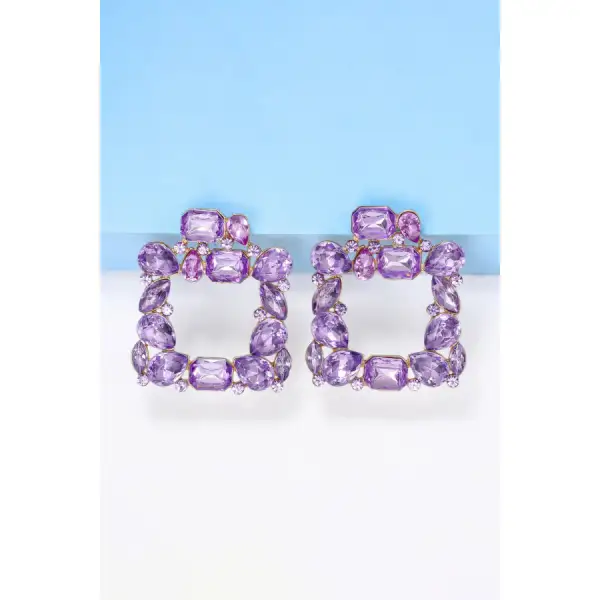 Classic Geometrical Shape Zinc Alloy Dangle Earrings