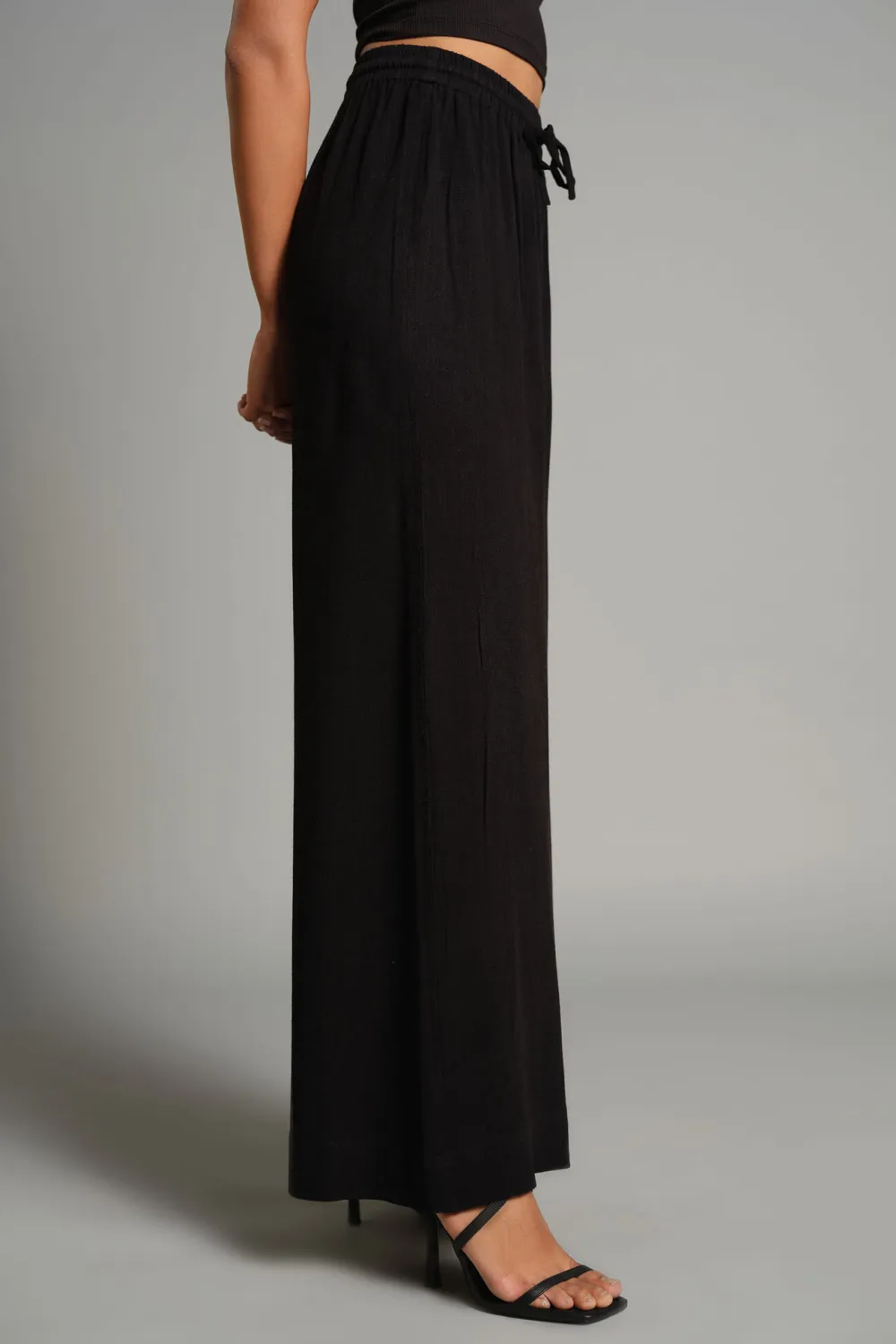 Casual Style Wide-Leg Pants