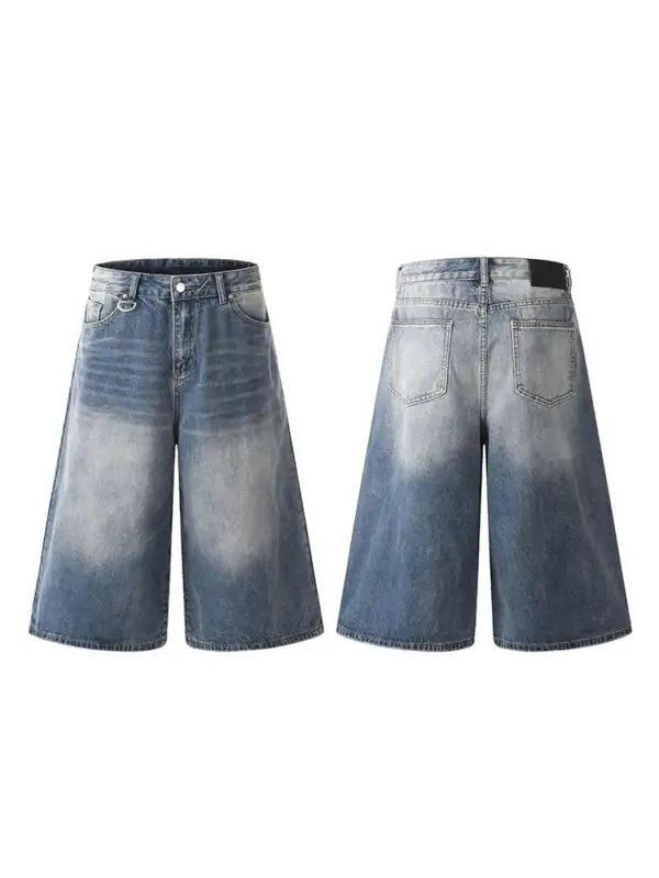 Soft Roomy Wide Leg Cotton Blend Casual Shorts
