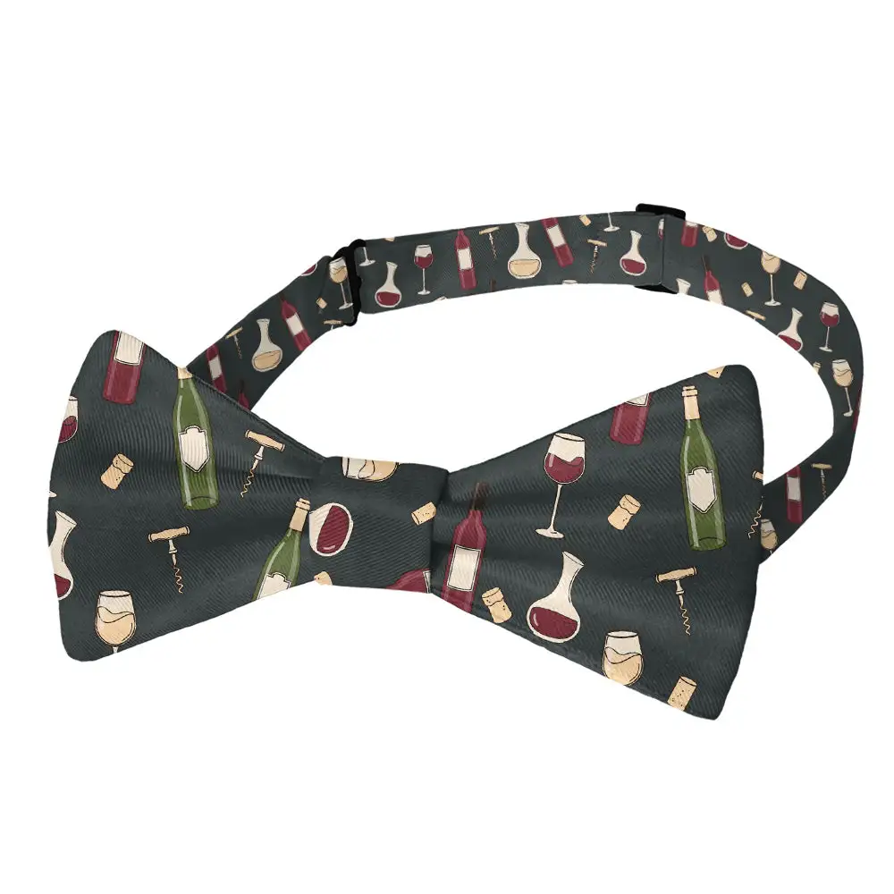 Wine Pattern Bow Tie