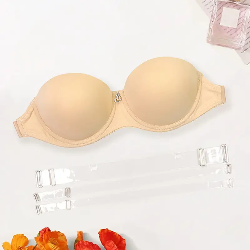 Detachable-Strap Adjustable Plus-Size Push-Up Bra