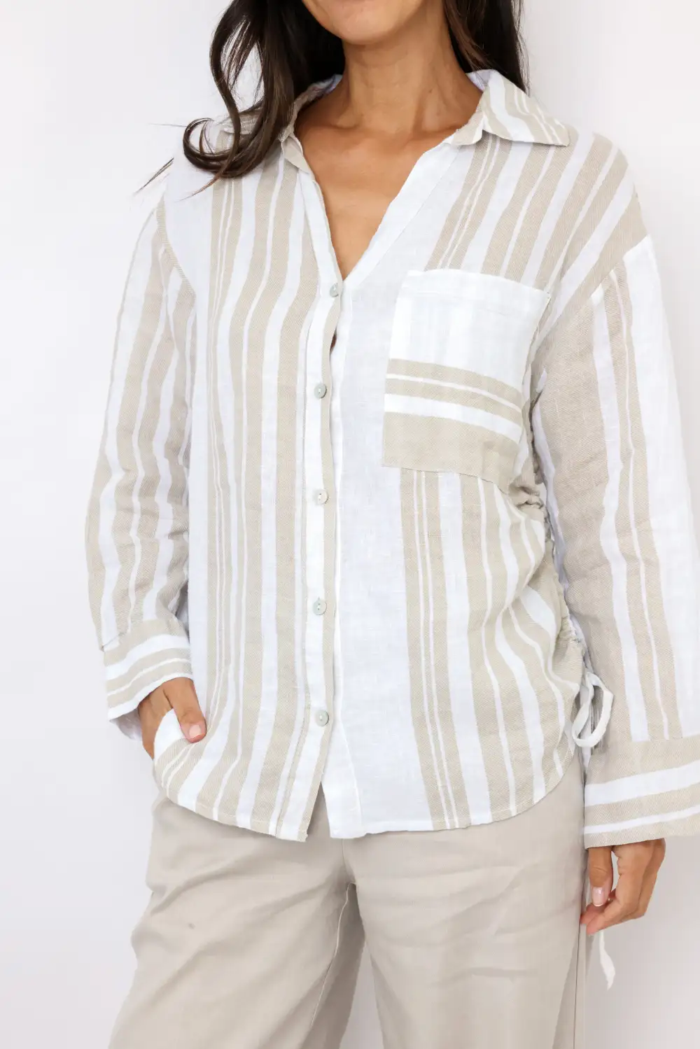 Button Linen Milio Shirt