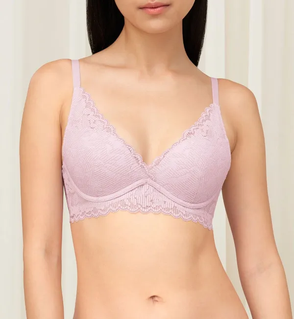 Women's Balanced Wired Push-Up Lace Bra