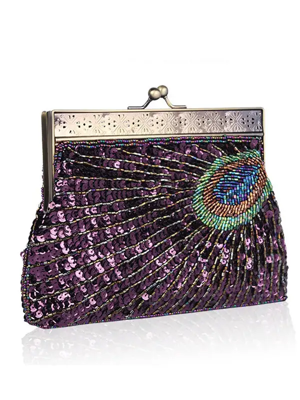 Geometric Sequin Makeup Bag