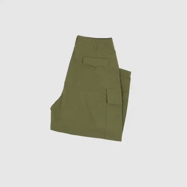 Straight-Leg Wide Cargo Pants