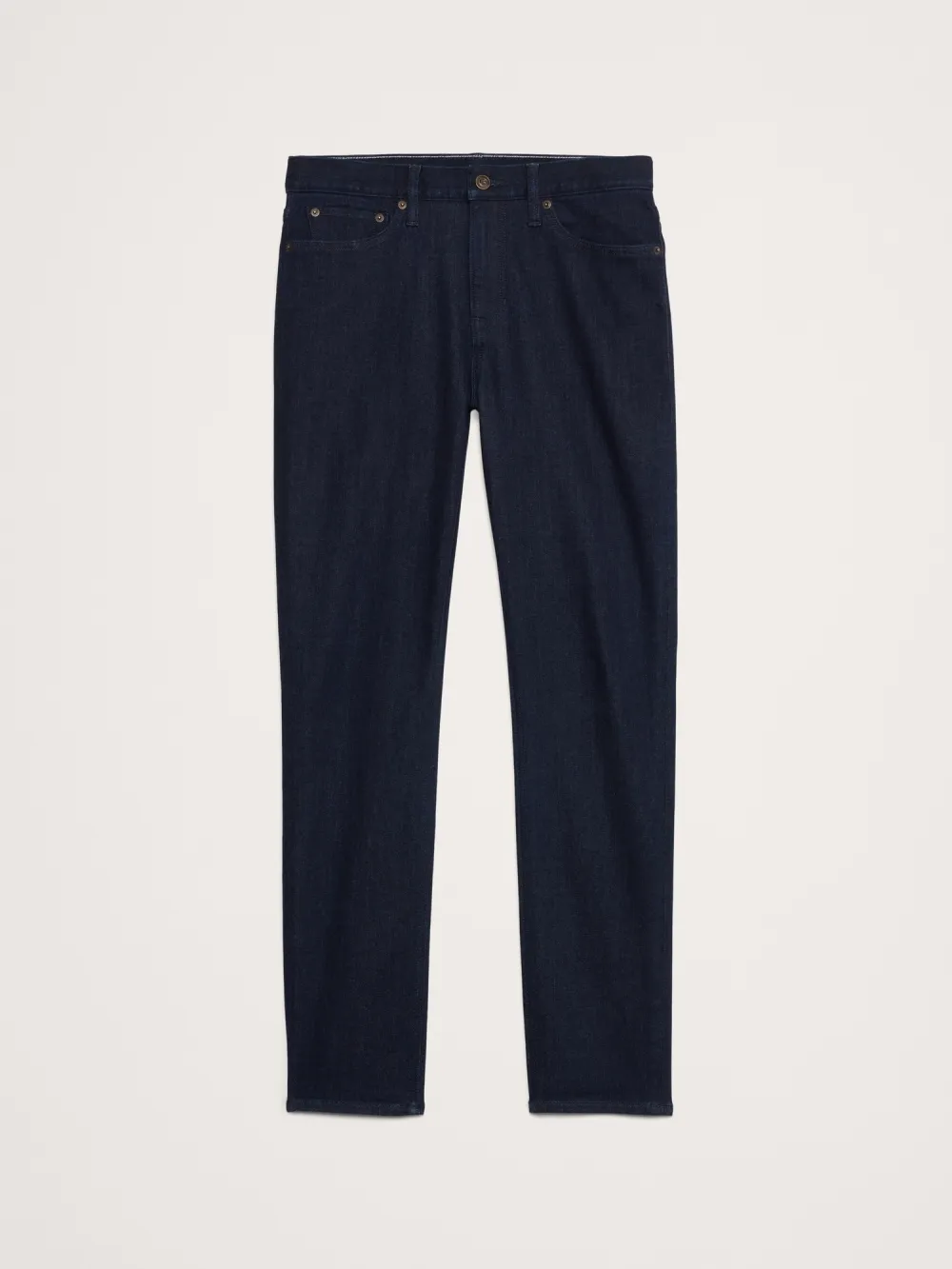 Men's  Rinse Dark Wash  Straight Soft Cotton Jeans