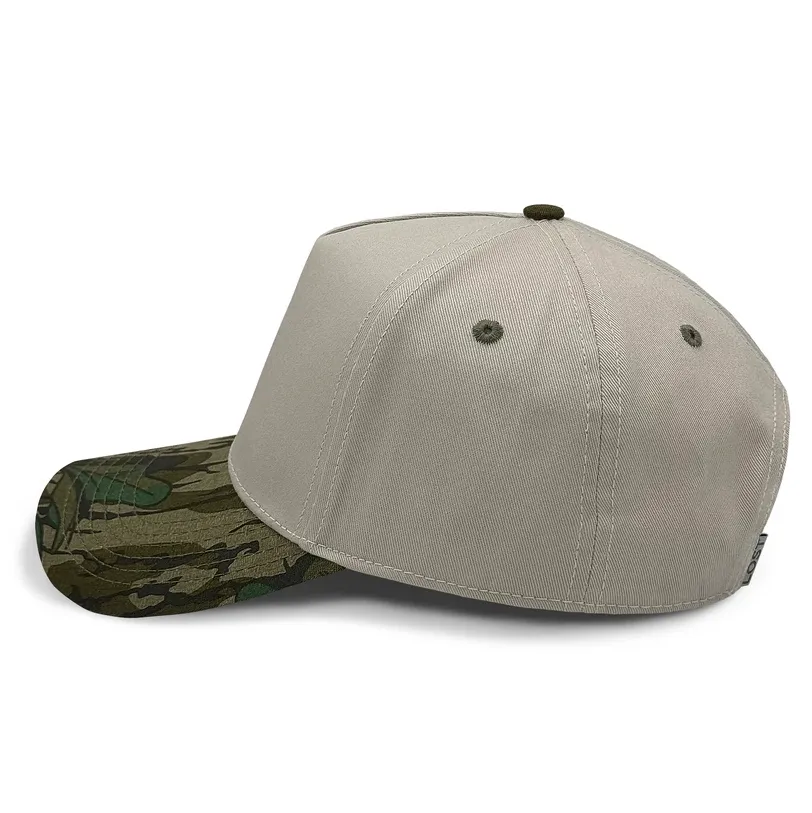 Curved Bill Hybrid Snapback Cap