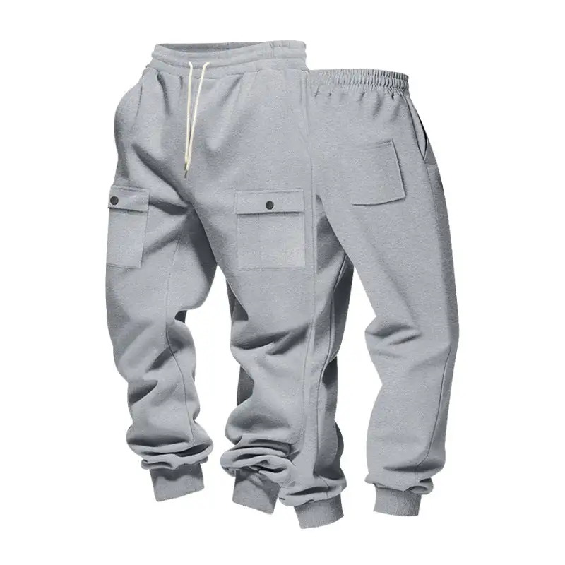 Men's Cargo Joggers Pockets Waistband Cargo Pants