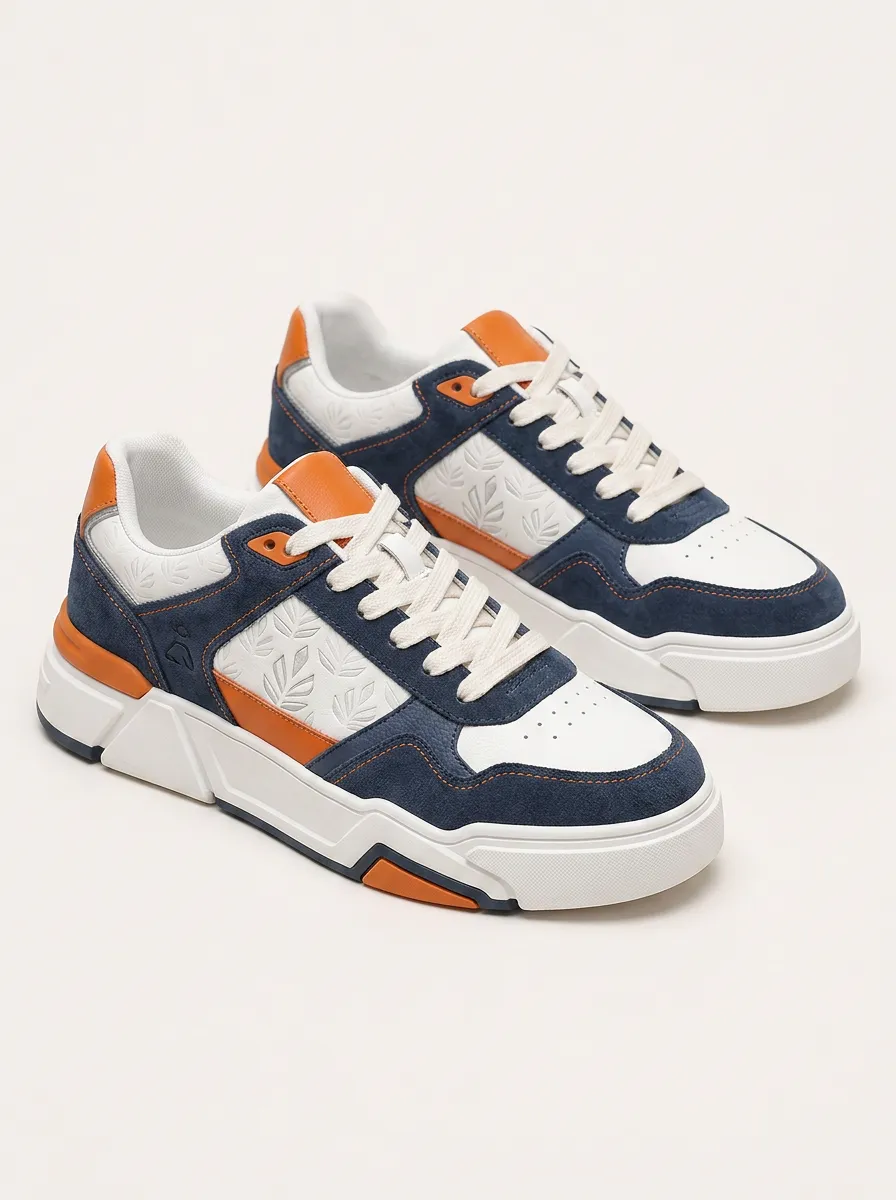 Men's Casual Fashion Leaf Pattern Printed Sneakers