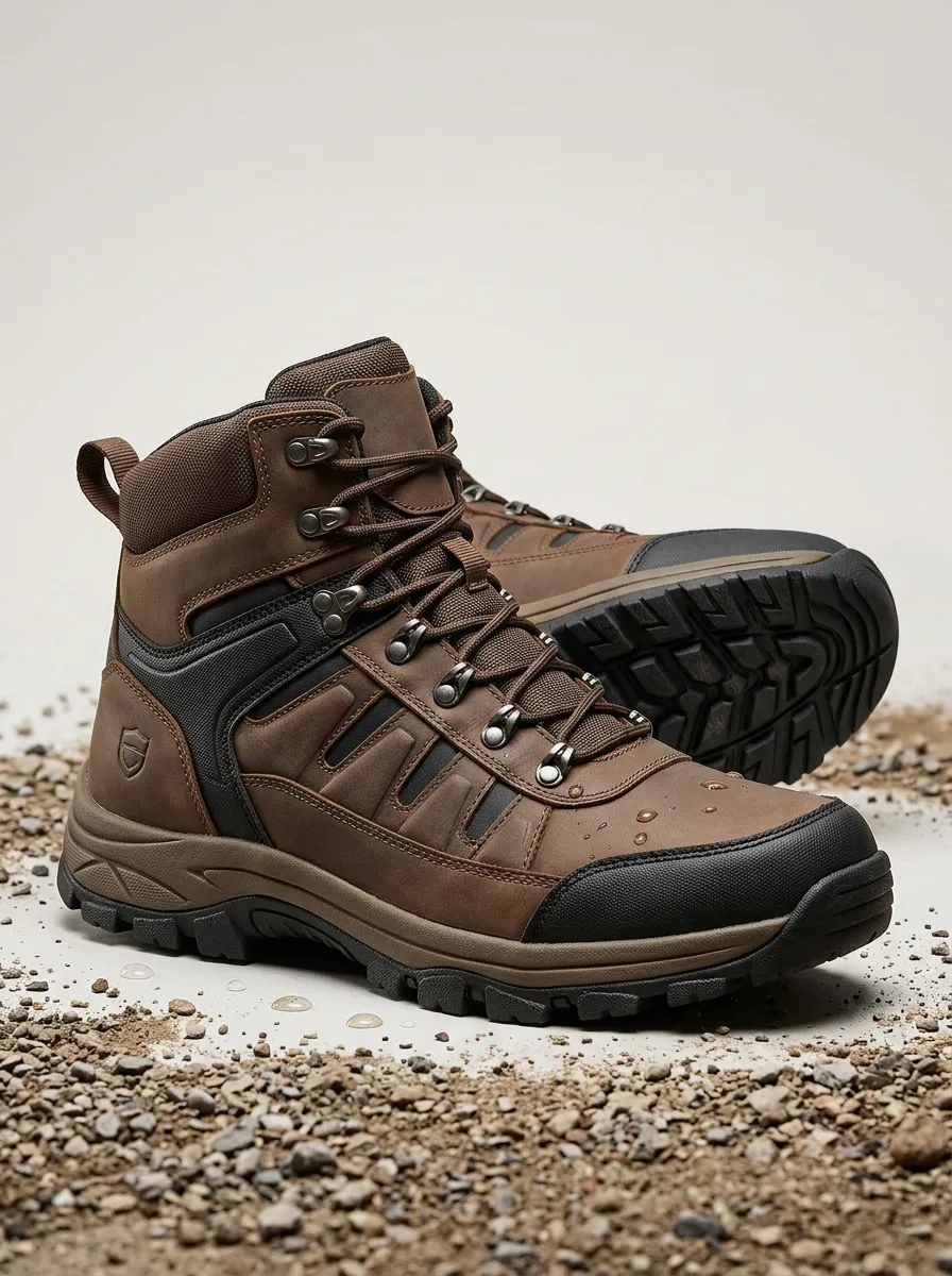 Heavy-Duty-Look Hiking Outdoor Men's Waterproof Work Boots