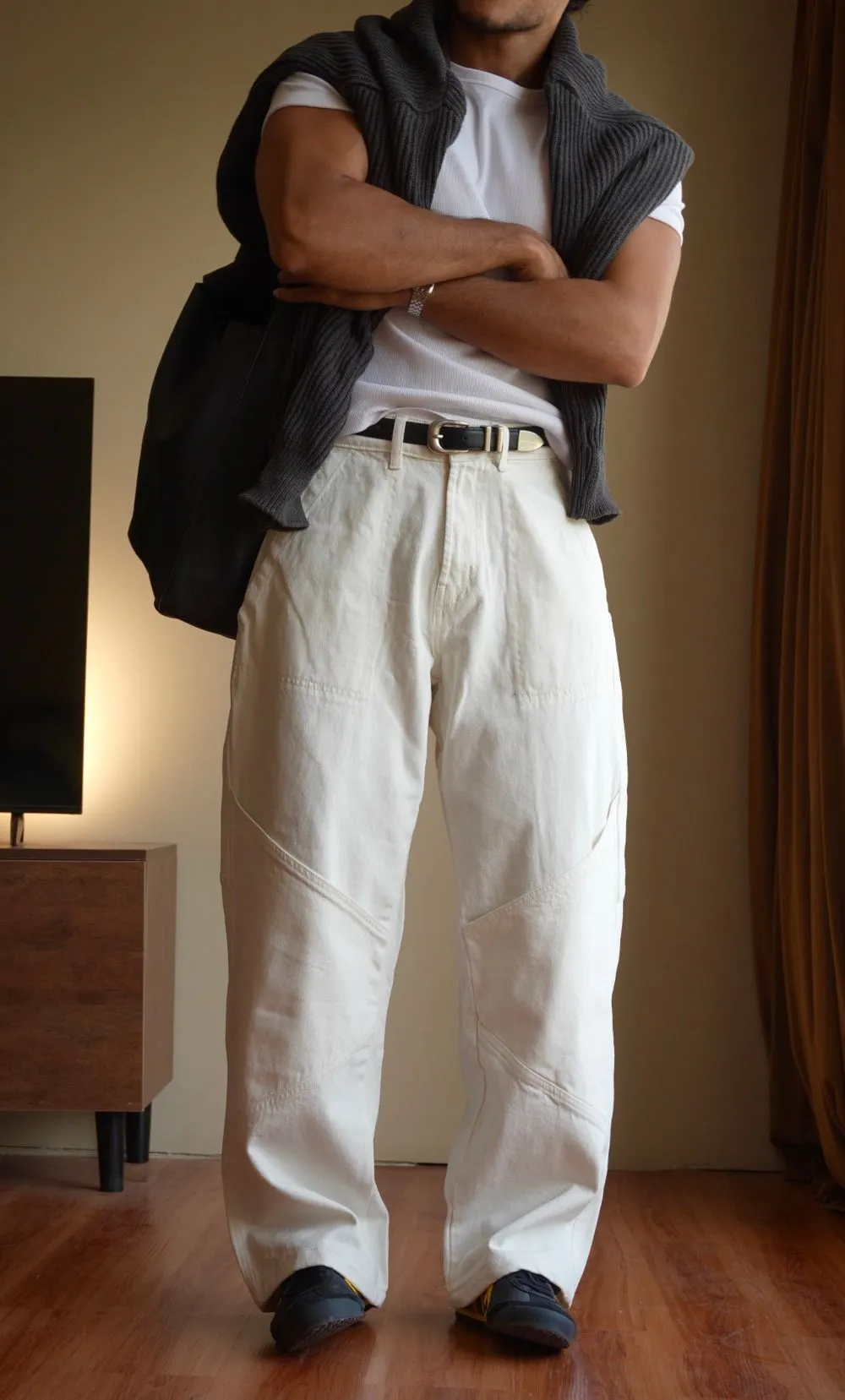 Relaxed-Fit Baggy Patch-Pocket Everyday Jeans