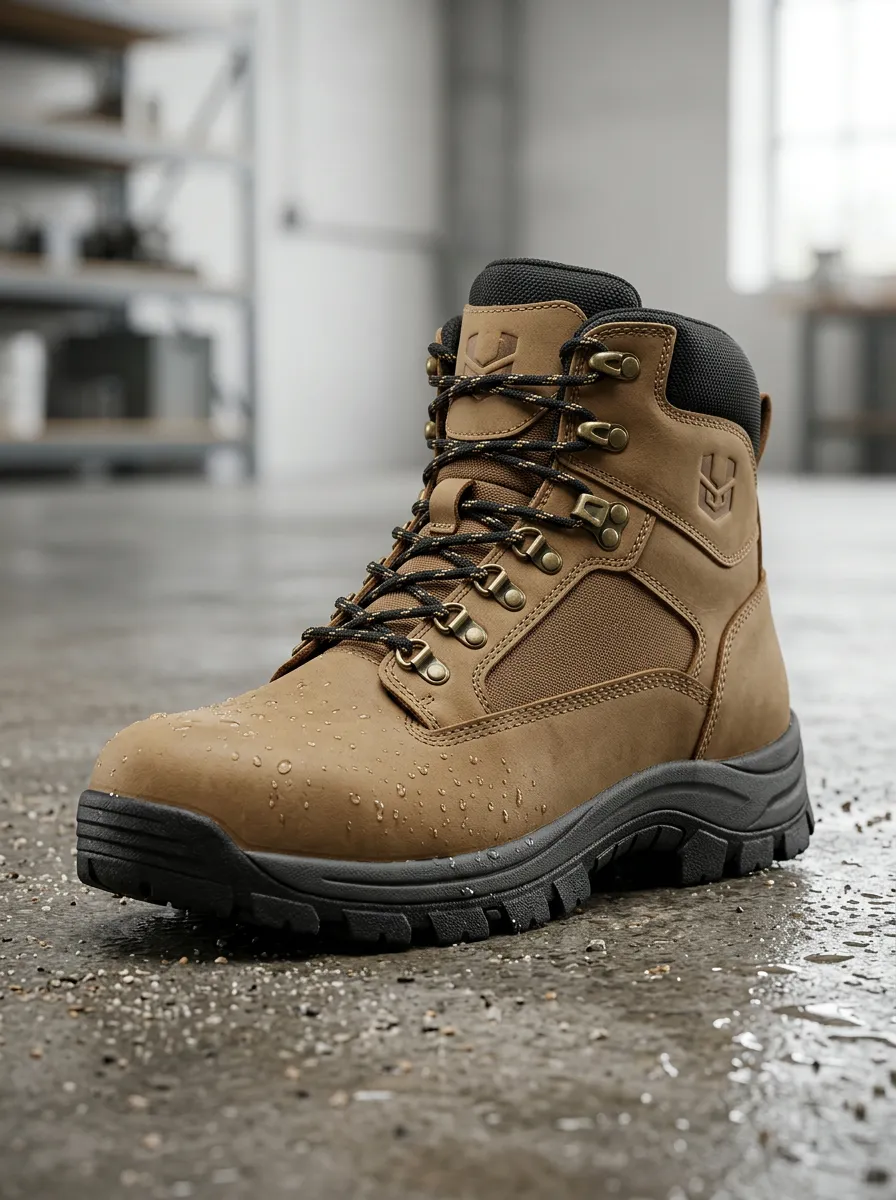 Everyday Tactical Leather-Look Men's Waterproof Work Boots