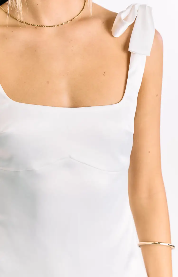 Simple Satin Mini Dress
