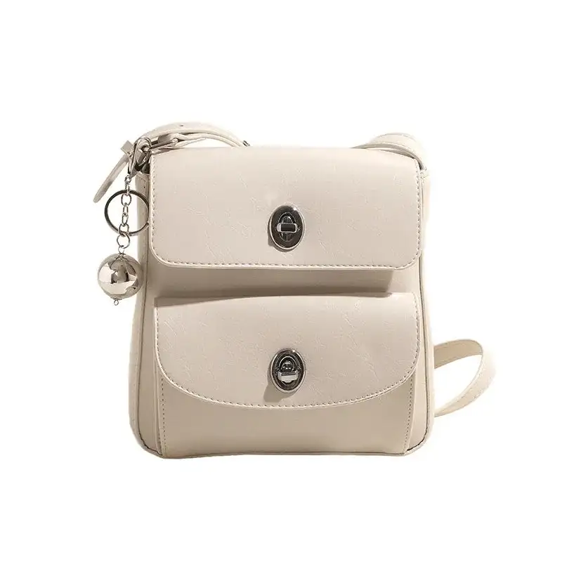 Chic Minimalist White Crossbody Bag