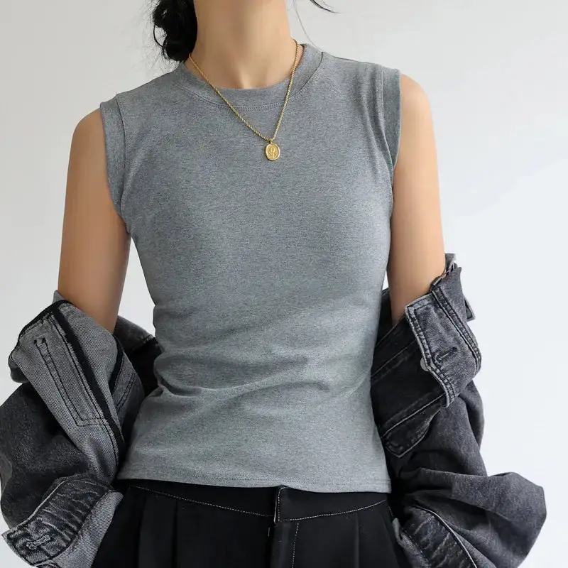 Cropped Sleeveless Tank Top