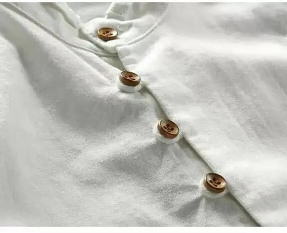Mandarin Collar Grandad Collar Long Sleeve Casual Shirt