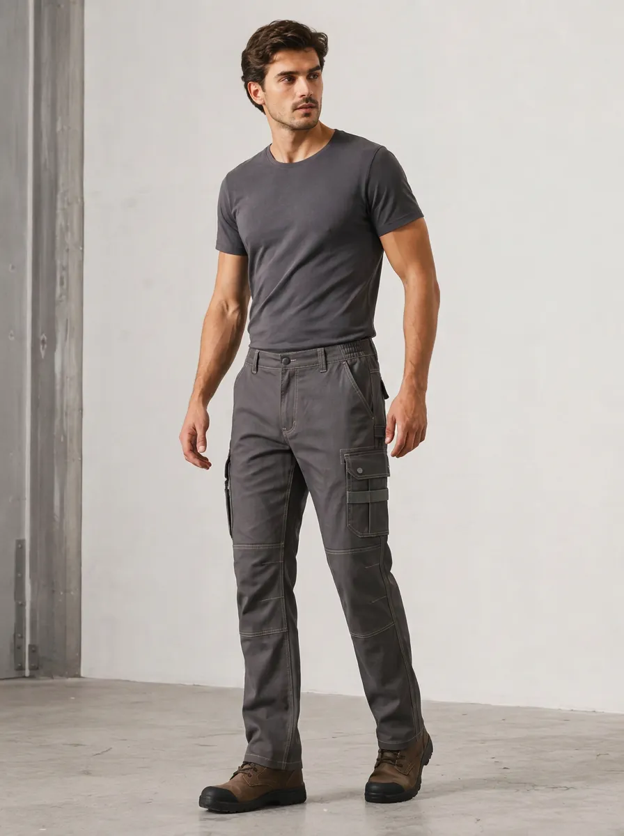 Men's Utility Outdoor Multi-Pocket Printed Cargo Pants