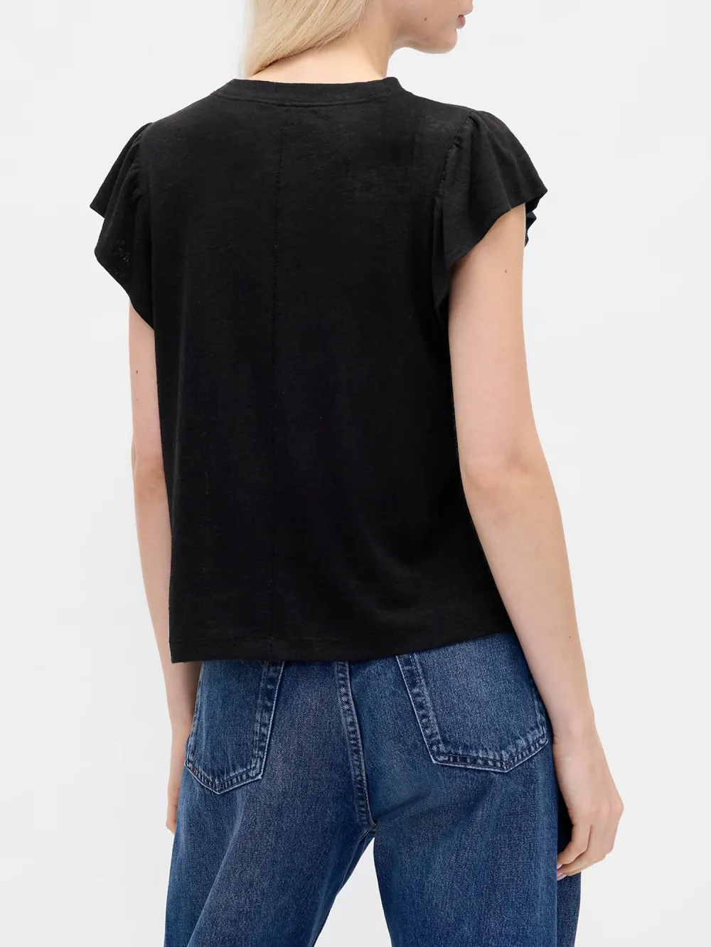 Solid Color Fitted T-Shirt