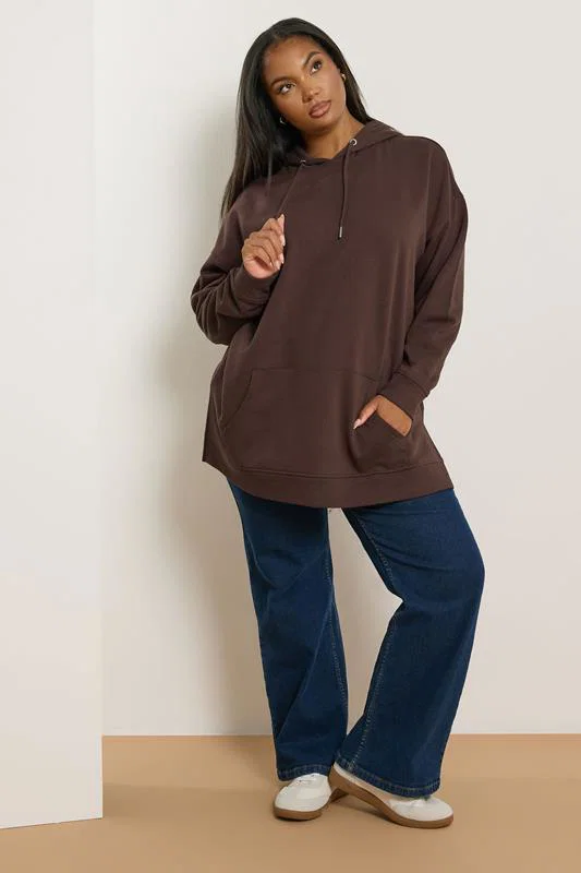 Chocolate Brown Hoodie detail 1