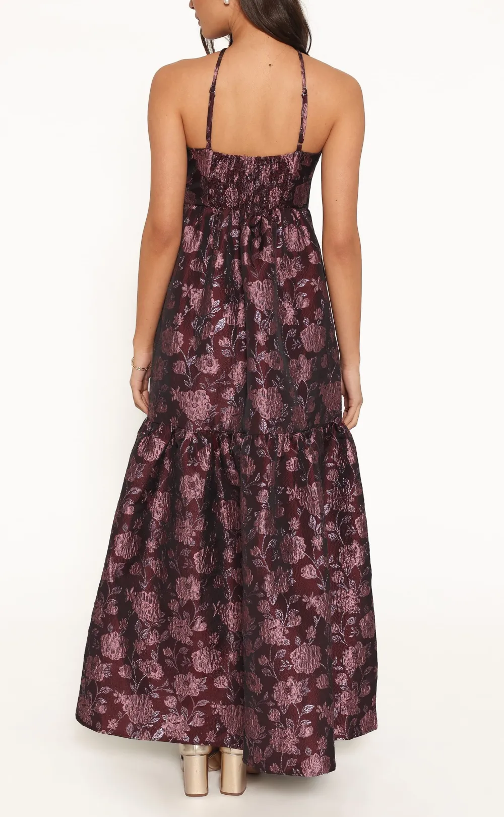Cut Out Halter Maxi Dress