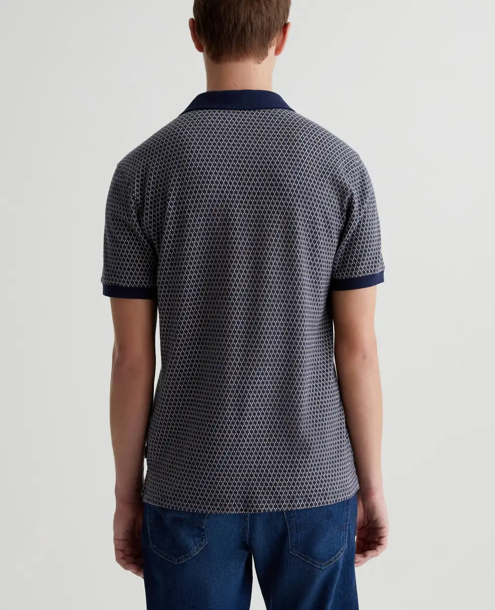 Men's Short Sleeve Point Collar Polo Shirt