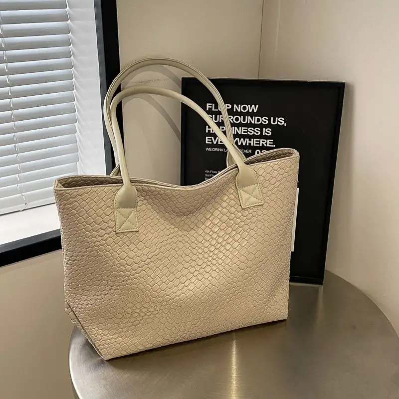 Commuter Woven Textured Tote Bag