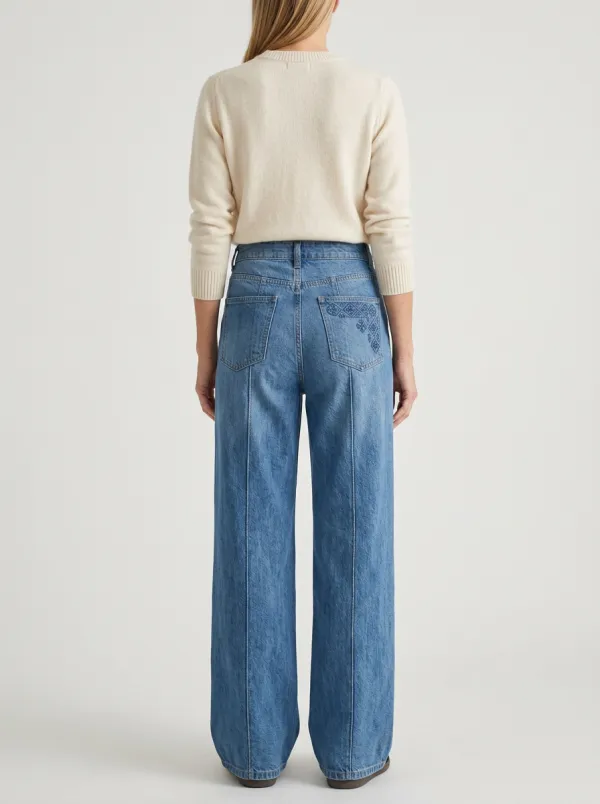 Women's Wide Leg Casual Denim Jeans