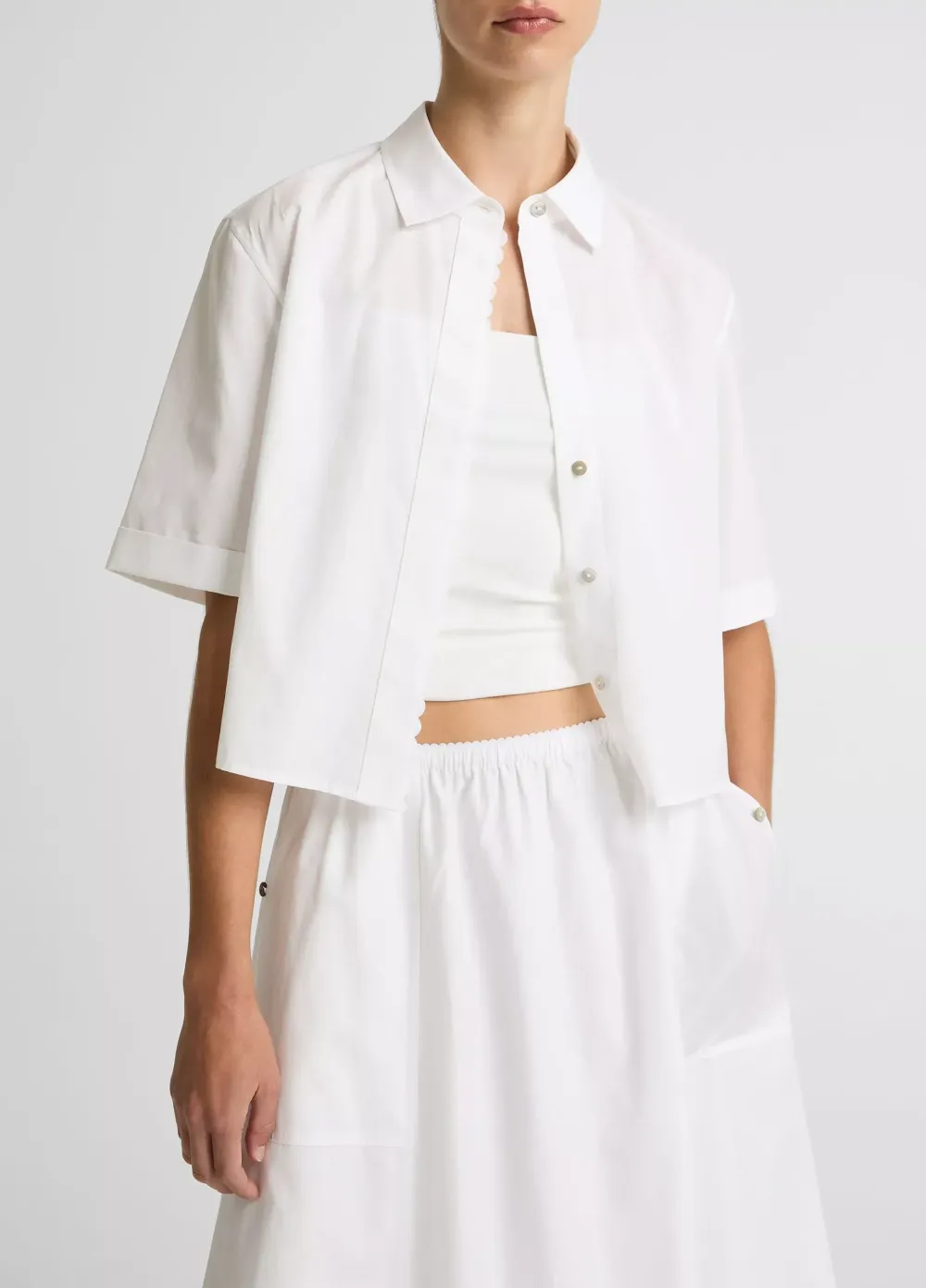 Cropped Short-Sleeve Shirt