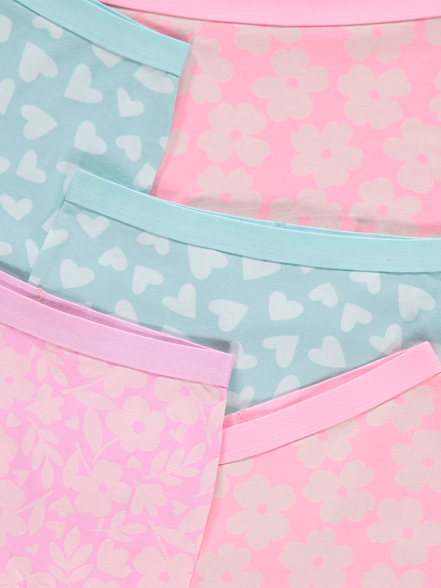 Floral Hearts Shorts 5 Pack detail 1