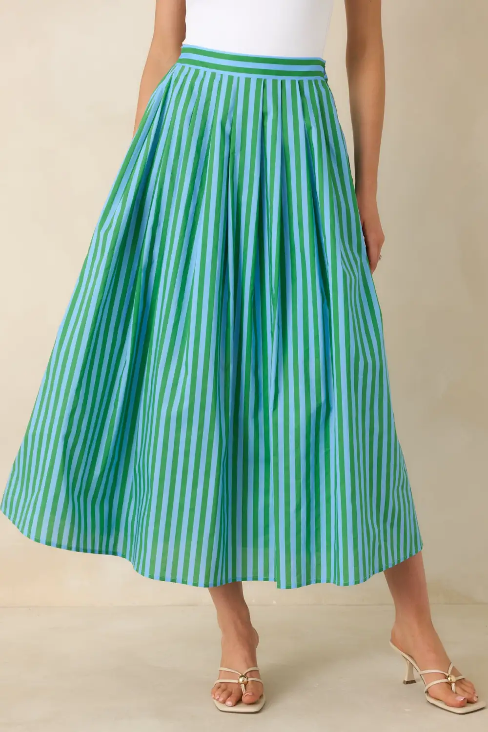 Smart Cotton Woven Maxi Skirt