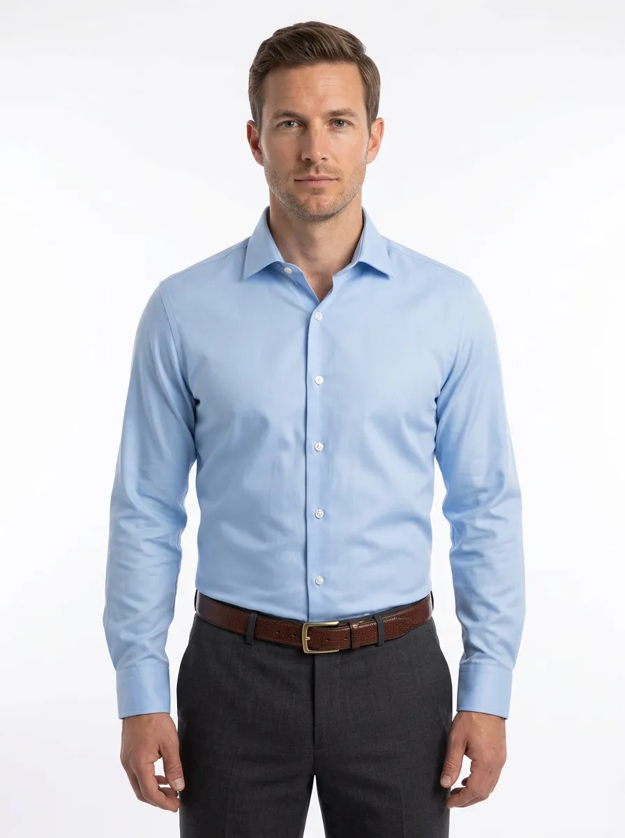 Men's Classic Solid Dress Shirt