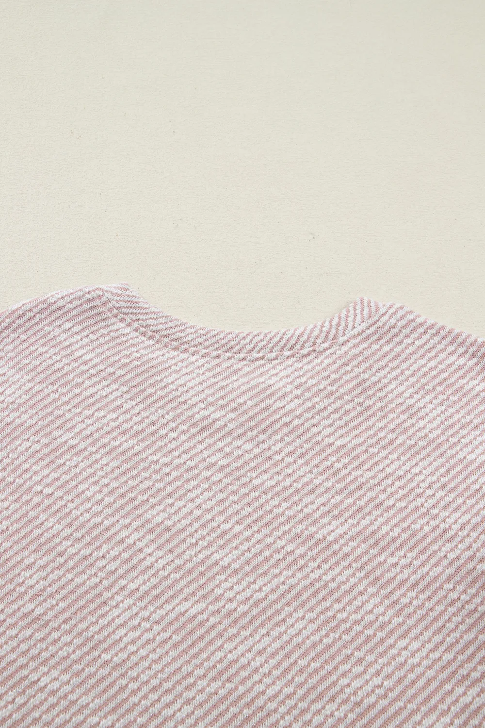 Light Pink Twilled Print Lace Blouse