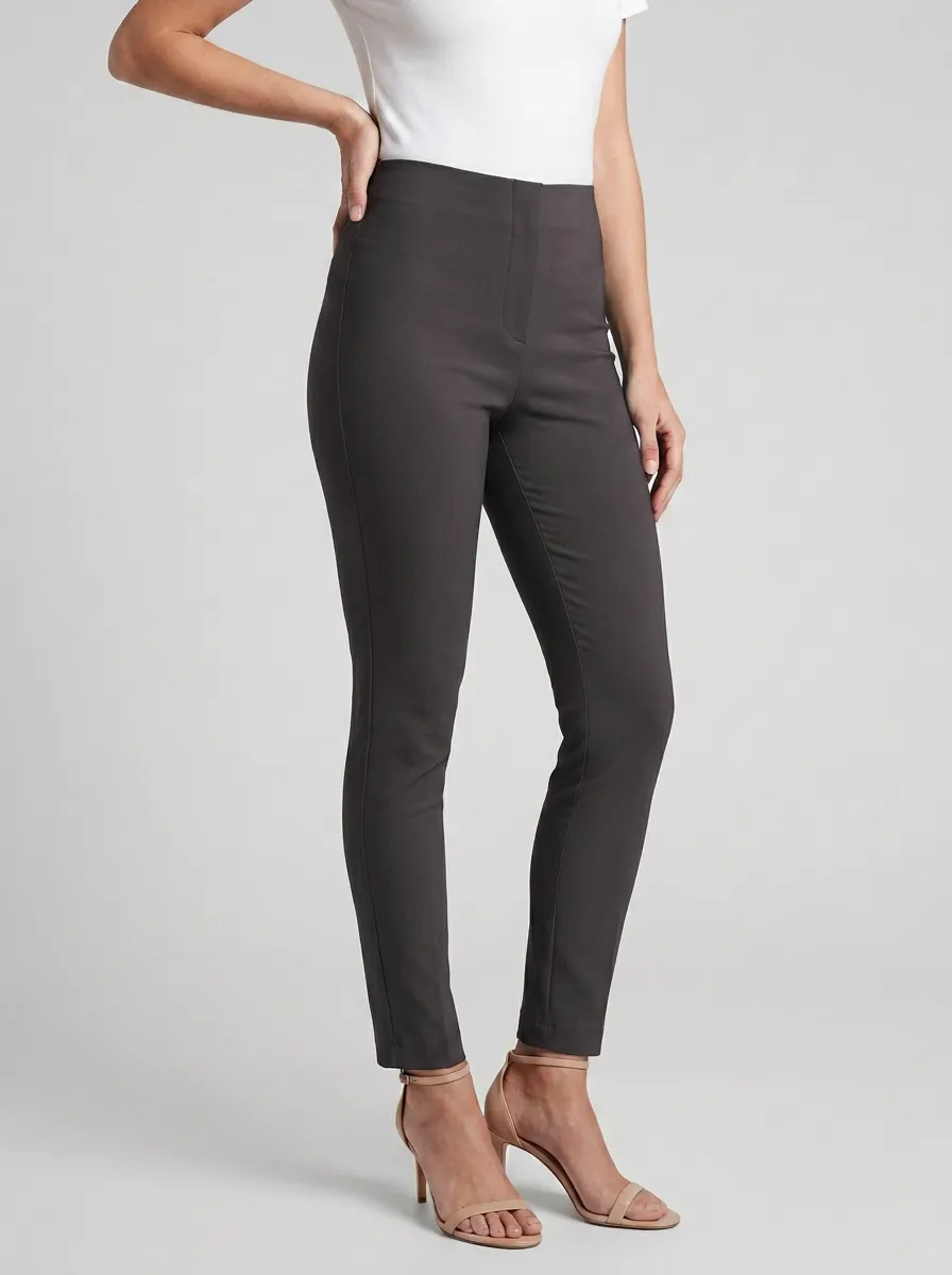 Minimal Mid-Rise Stretch Women's Stretch Mid-Rise Pants