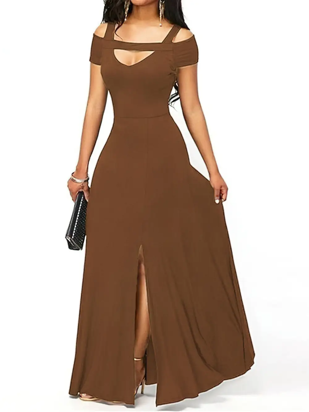 Wearable Cut Slit Maxi Dress