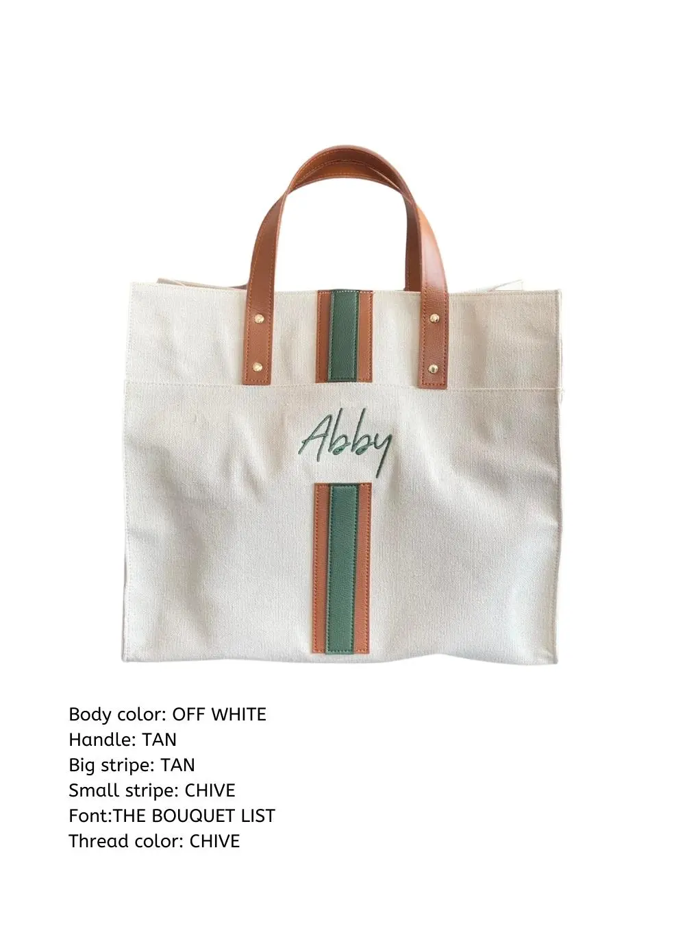 Customize Briony Canvass Tote Bag