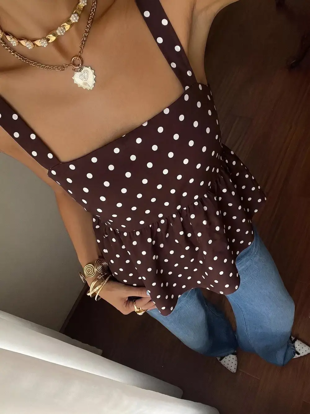 Dot Tie-Back Cami