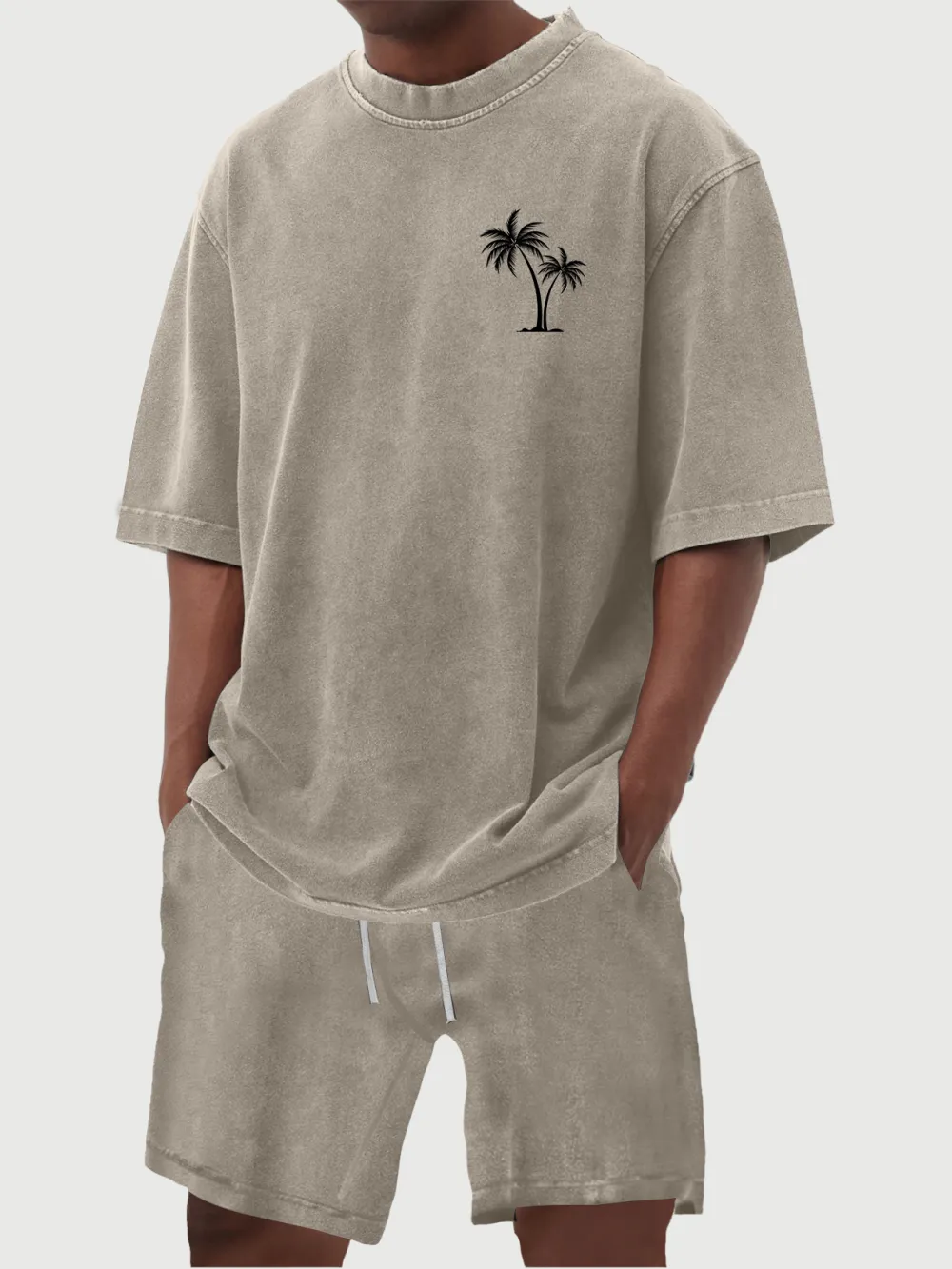 Layered Garment Washed Set