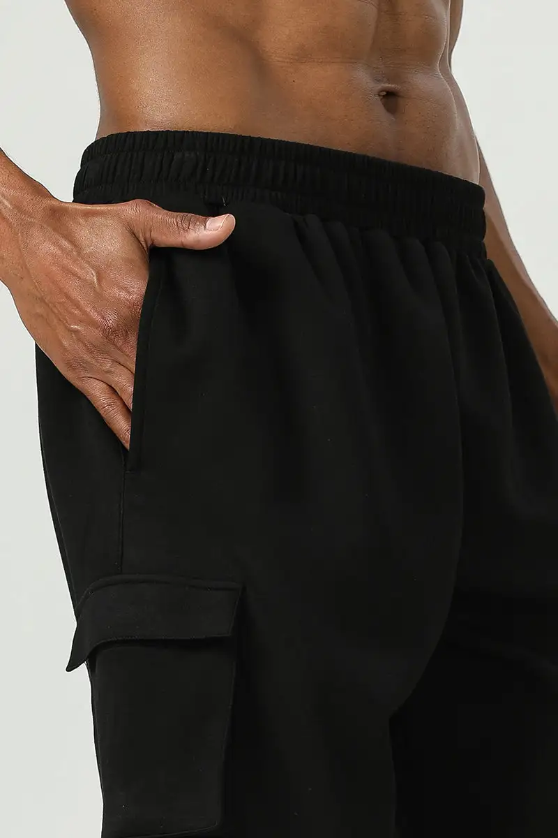 Quick Dry Drawstring Reflective Detail Athletic Shorts