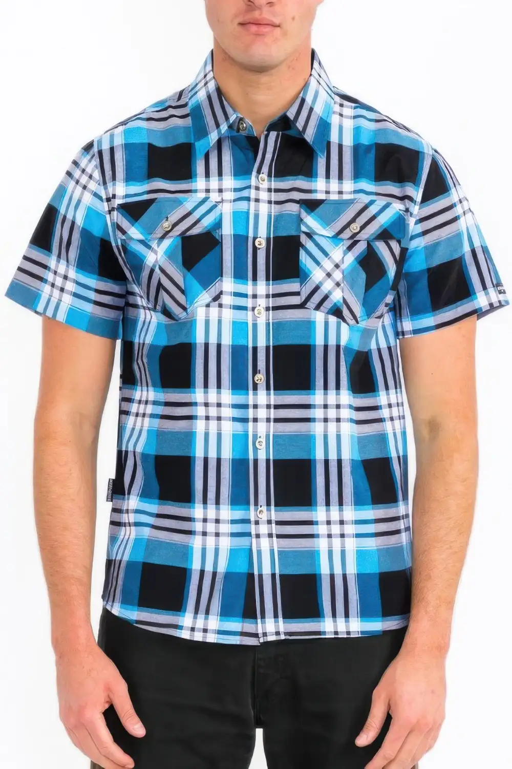 Men's Checkered Two Pocket Shirt