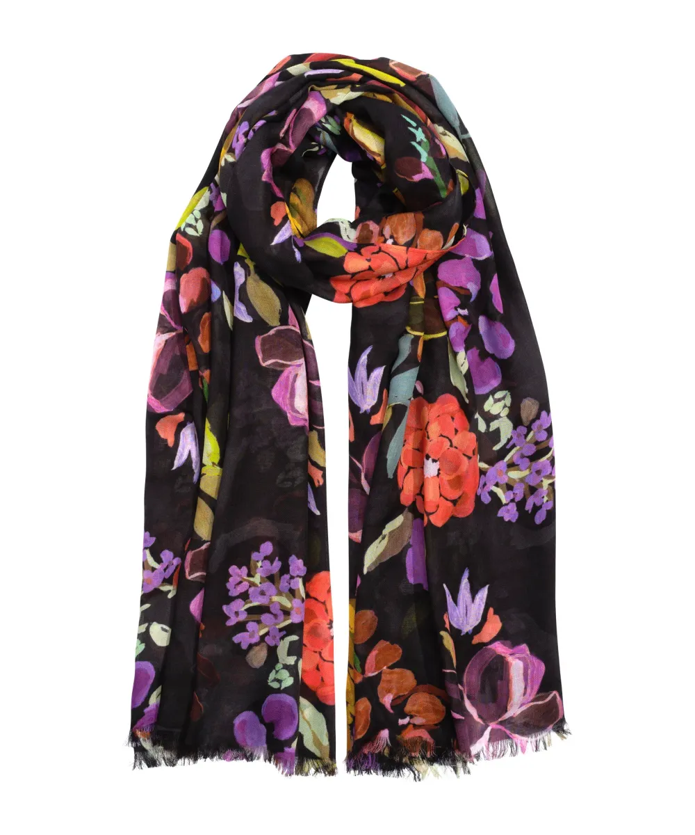 Casual Style Floral  Print Scarf